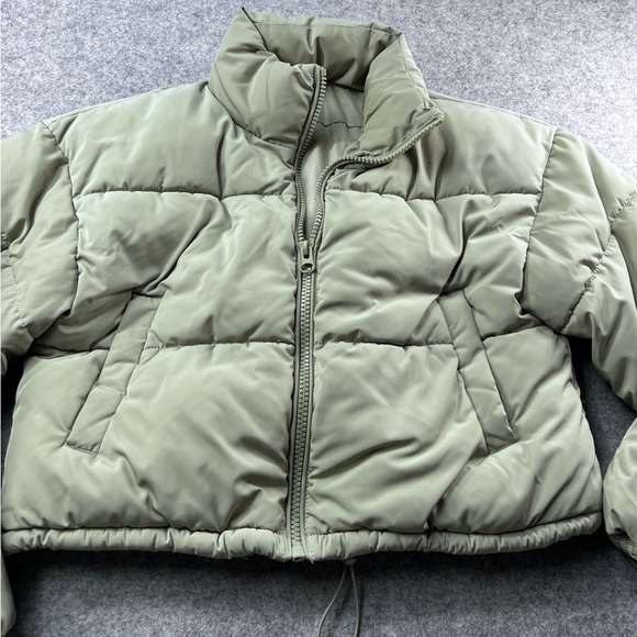Divided Sage Green Puffer Jacket comfort zs‎ XS - Picture 2 of 16